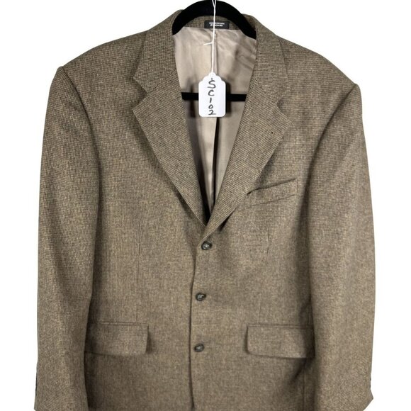 John Ashford Mens 41R Brown Soft Wool Camelhair Blend Tweed Sport Coat Old Money - Picture 16 of 16